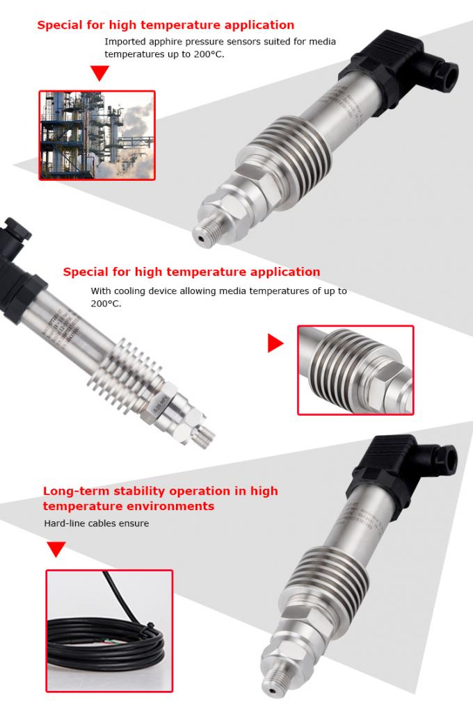 High Temperature Digital Pressure Transducers OEM 420mA 05V HPT200HT